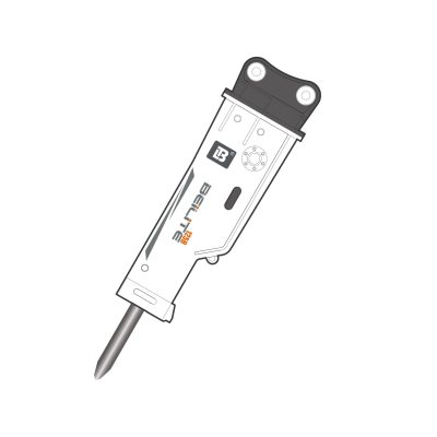 Rompedor hidráulico silencioso BLT-125 para excavadoras de 14-18 toneladas | Cincel de 125 mm
