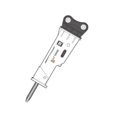Rompedora hidráulica silenciosa BLT-60 para excavadoras de 3-5,5 toneladas | Cincel de 60 mm