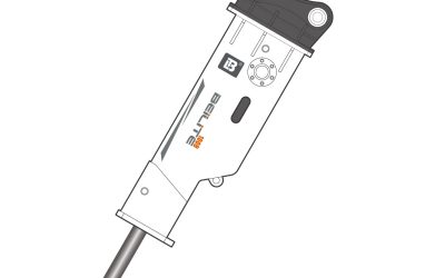 Rompedor hidráulico silencioso BLT-100 para excavadoras de 10-14 toneladas | Cincel de 100 mm