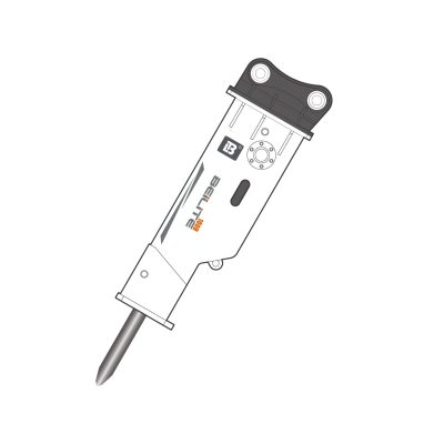Rompedor hidráulico silencioso BLT-100 para excavadoras de 10-14 toneladas | Cincel de 100 mm