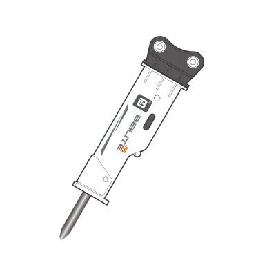 Rompedora hidráulica silenciosa BLT-70 para excavadoras de 4,5-6 toneladas | Cincel de 70 mm